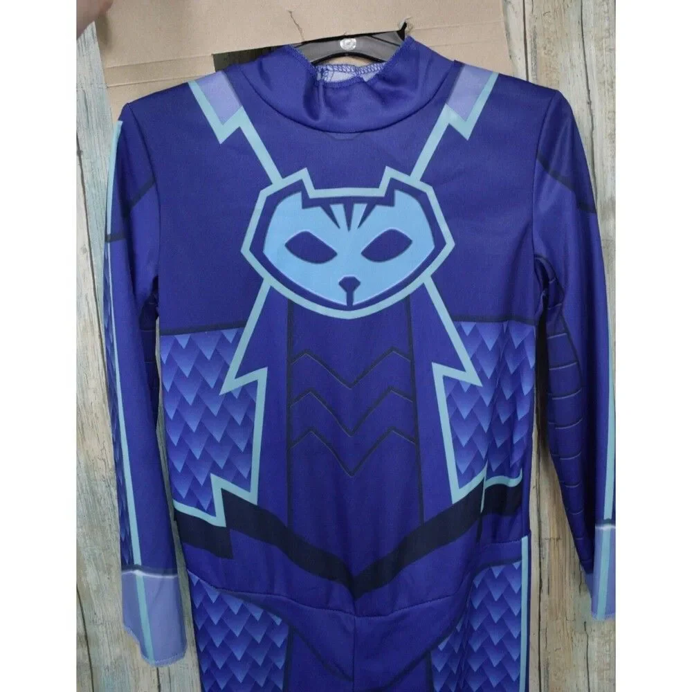 PJ Masks Catboy Halloween Costume Toddler Size M 3-4T Jumpsuit W/ Headpiece Tail